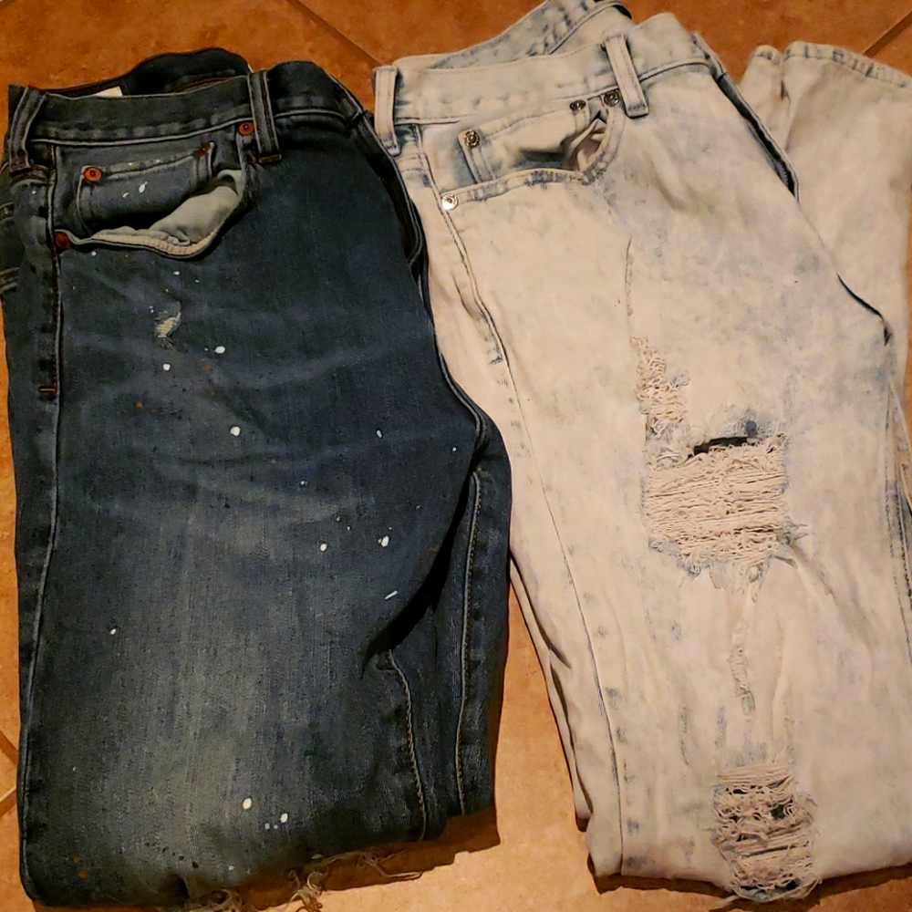 Pac sun ripped distressed jeans
